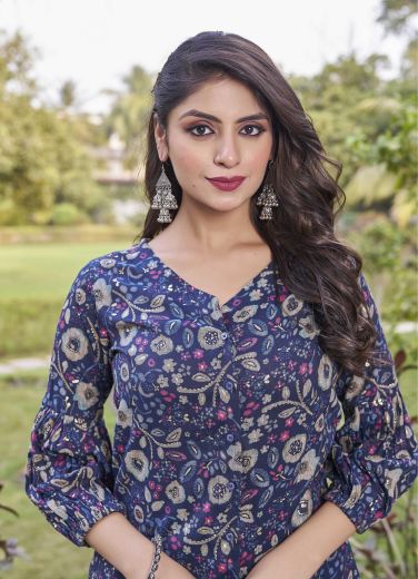 MANASVINI - Catalog # 60622 (Set of 4 Tops With Bottoms) MADE IN INDIA BY MEHERIYA