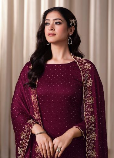 GLITTER 2 - Catalog # 60627 (Set of 6 Semi-Stitched / Un-Stitched Suits) MADE IN INDIA BY VIPUL FASHIONS