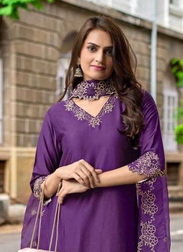 SHABNAM - Catalog # 60629 (Set of 4 Readymade Salwar Suits) MADE IN INDIA BY WOOGLEE