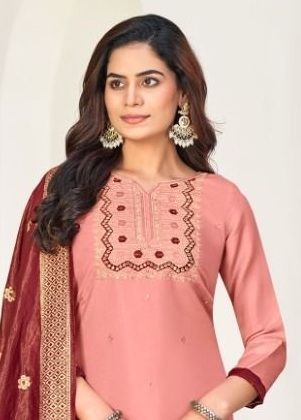 NADIA - Catalog # 60641 (Set of 12 Readymade Salwar Suits) MADE IN INDIA BY AABHARAN