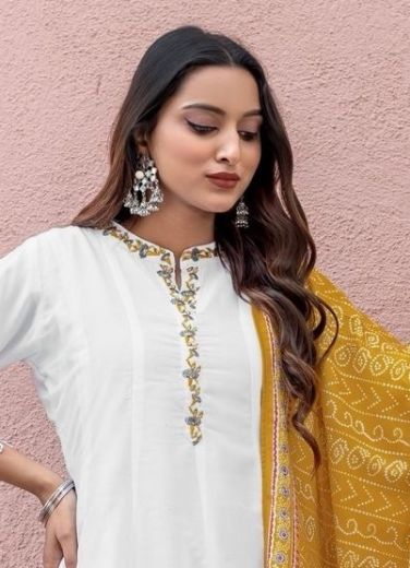BAARATI - Catalog # 60643 (Set of 4 Readymade Salwar Suits) MADE IN INDIA BY MITTOO