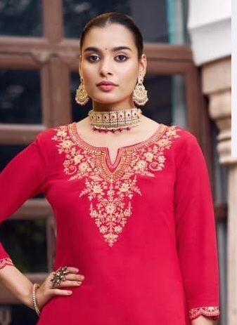 VRINDA - Catalog # 60644 (Set of 4 Readymade Salwar Suits) MADE IN INDIA BY RANGOON