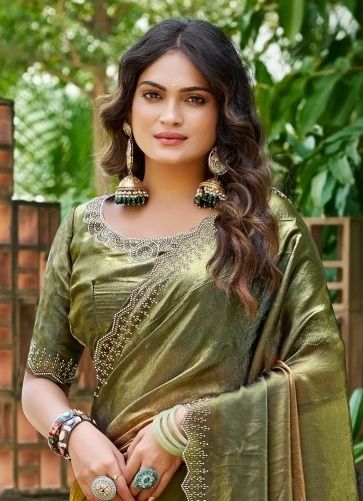 OLIVE 2 - Catalog # 60663 (Set of 6 Sarees) MADE IN INDIA BY L T FASHION