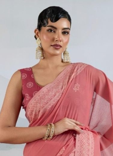 PURE MUNGA COTTON - Catalog # 61005 (Set of 6 Sarees) MADE IN INDIA BY RAJTEX FABRICS