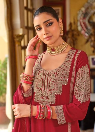 AVANTIKA - Catalog # 61015 (Set of 4 Readymade Salwar Suits) MADE IN INDIA BY EBA LIFESTYLE