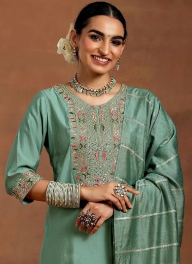NITYA - Catalog # 61035 (Set of 2 Readymade Salwar Suits) MADE IN INDIA BY AABHARAN