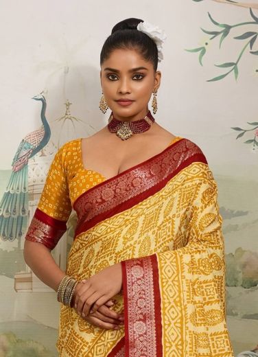 KASHMIRI SILK 3 - Catalog # 61043 (Set of 6 Sarees) MADE IN INDIA BY SHUBH SHREE CREATIONS