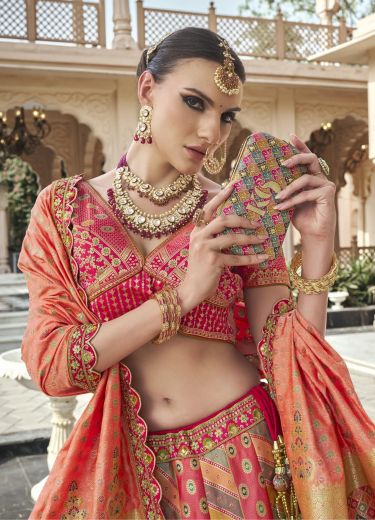 ROYAL VRINDAVAN 59 - Catalog # 61113 (Set of 6 Semi-Stitched Lehengas) MADE IN INDIA BY ROYAL VIRASAT