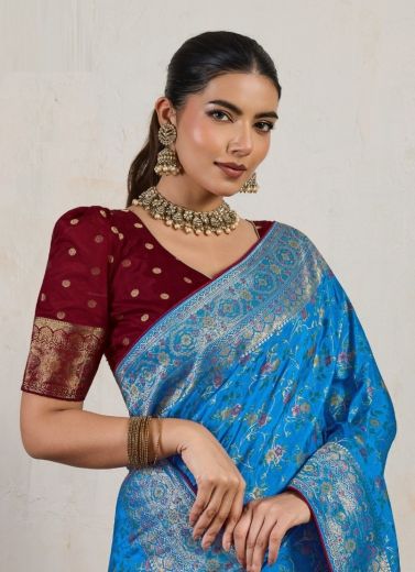 SAMPRADA - Catalog # 61115 (Set of 4 Sarees) MADE IN INDIA BY S-ETHNIC LIFESTYLE