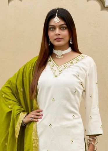 ALANKAR - Catalog # 61122 (Set of 6 Readymade Salwar Suits) MADE IN INDIA BY MITTOO