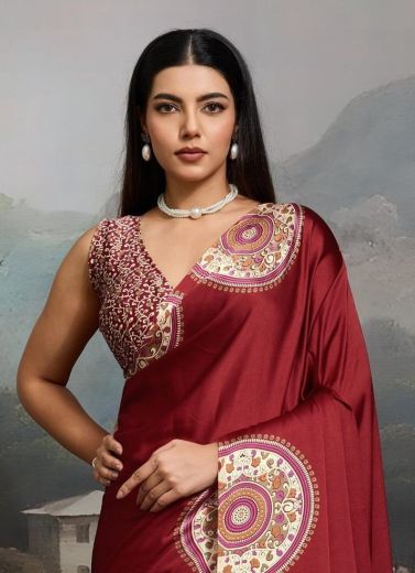 PURE AJRAKH PRINT 18 - Catalog # 61135 (Set of 6 Sarees) MADE IN INDIA BY RAJTEX FABRICS