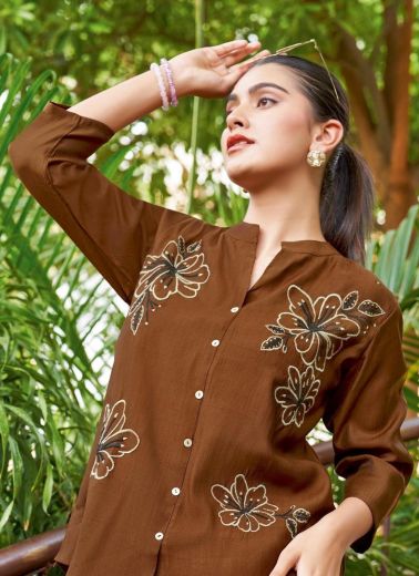 PRANJAL - Catalog # 61139 (Set of 6 Tops With Bottoms) MADE IN INDIA BY MITTOO