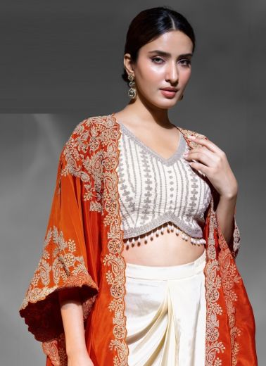 TEELASMI - Catalog # 61148 (Set of 3 Indo-Western Outfits) MADE IN INDIA BY GULZAR COUTURE