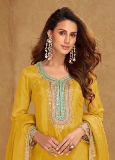 NUSRAT - Catalog # 61166 (Set of 3 Readymade Salwar Suits) MADE IN INDIA BY GULKAYRA DESIGNER