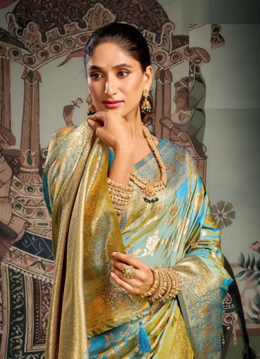 SANKSRUTI - Catalog # 61171 (Set of 4 Sarees) MADE IN INDIA BY GOBUNI