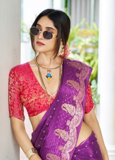 DURVA - Catalog # 61174 (Set of 10 Sarees) MADE IN INDIA BY SHUBH SHREE CREATIONS