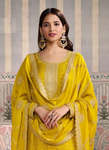 JASLEEN - Catalog # 61213 (Set of 4 Readymade Salwar Suits) MADE IN INDIA BY VINAY FASHION LLP