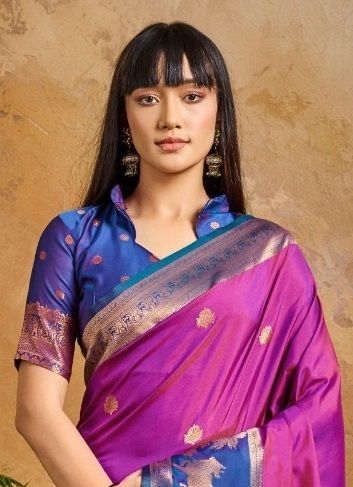 PURE SILK PICHWAI - Catalog # 61220 (Set of 6 Sarees) MADE IN INDIA BY RAJTEX FABRICS