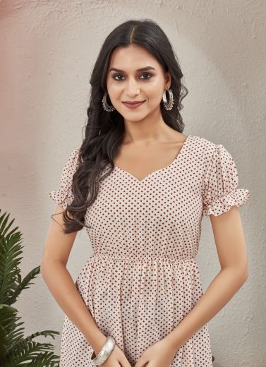 GLAM - Catalog # 61222 (Set of 2 Readymade Women's Kurtis / Tops) MADE IN INDIA BY CHANSI TRENDZ