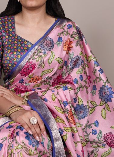 TUSSER SILK 7057 - Catalog # 61259 (Set of 4 Sarees) by Meheriya [Made in India]