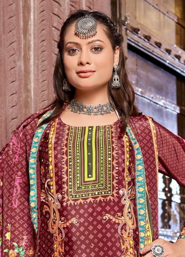 RUBINA - Catalog # 61265 (Set of 6 Readymade Salwar Suits) by Jagraasa