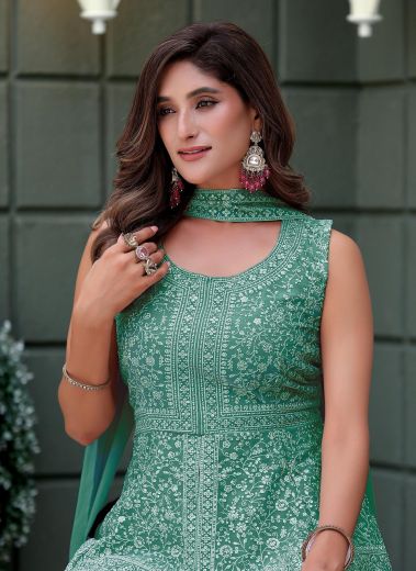 THREAD THRILL 10 - Catalog # 61298 (Set of 4 Readymade Salwar Suits) by Desi Muse