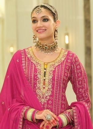 ARMANI 7 - Catalog # 61317 (Set of 3 Readymade Salwar Suits) by Eba Lifestyle
