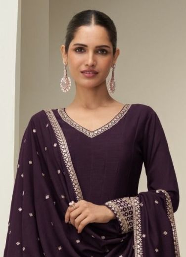 CHANDRIKA - Catalog # 61321 (Set of 4 Readymade Gowns) by Aashirwad