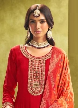 ODHANI - Catalog # 61327 (Set of 4 Readymade Salwar Suits) by Rangoon
