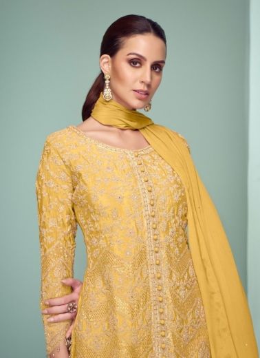 CROWN PLATINUM - Catalog # 61340 (Set of 4 Readymade Salwar Suits) by Gulkayra Designer