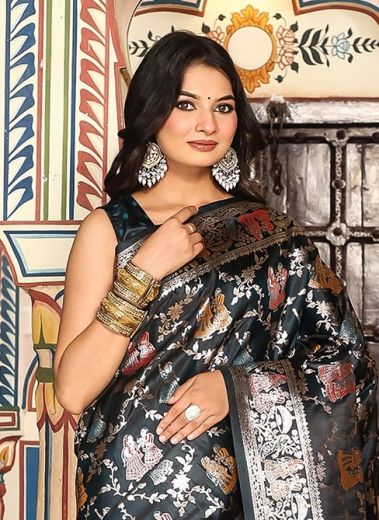 ELEGANCE 3 - Catalog # 61342 (Set of 5 Sarees) by Aabharan