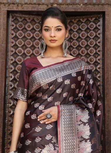ELEGANCE 1 - Catalog # 61343 (Set of 6 Sarees) by Aabharan