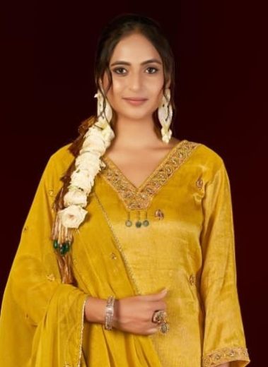 KAVITA - Catalog # 61349 (Set of 4 Readymade Salwar Suits) by Rangoon