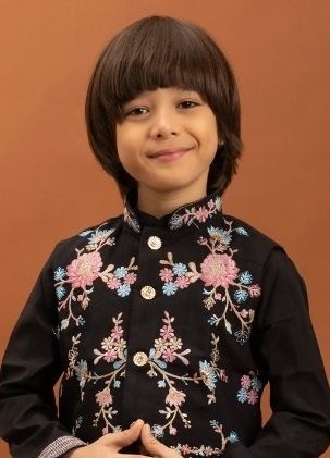 NAZRANA KIDS WEAR - Catalog # 61372 (Set of 5 Men's Ethnic Wear) by Aabharan