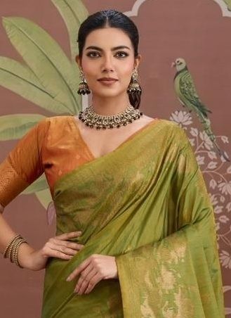 KONTESSA PICHWAI - Catalog # 61374 (Set of 6 Sarees) by Rajtex Fabrics
