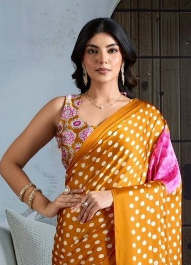 PURE AJRAKH PRINT 11 - Catalog # 61390 (Set of 6 Sarees) by Rajtex Fabrics