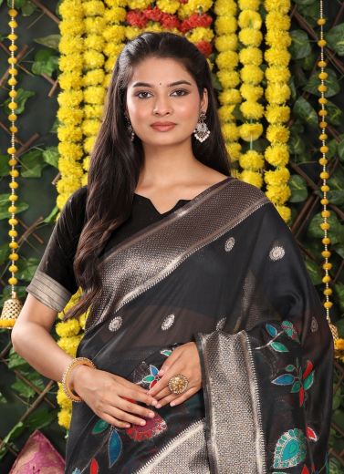 AVYUKTA - Catalog # 60166 (Set of 3 Sarees) by Brand MEHERIYA