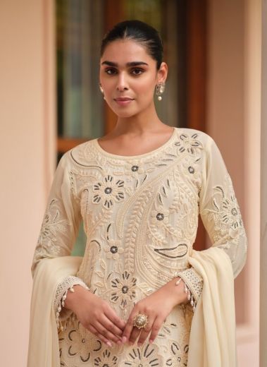 VARINA - Catalog # 62013 (Set of 3 Readymade Salwar Suits) by Aashirwad