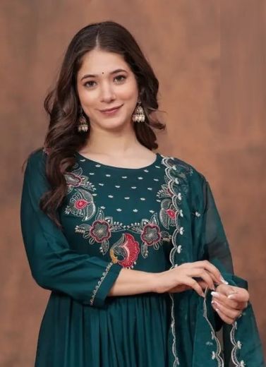 SERIES 5023 - Catalog # 62014 (Set of 2 Readymade Salwar Suits) by Meheriya