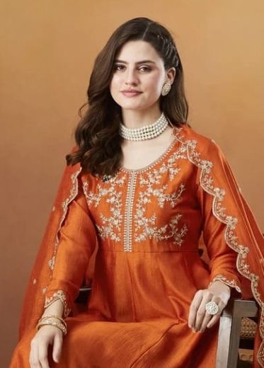 JANVI 3 - Catalog # 62016 (Set of 4 Readymade Salwar Suits) by Meheriya