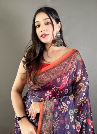 RAKSHA - Catalog # 62018 (Set of 7 Sarees) by Aabharan