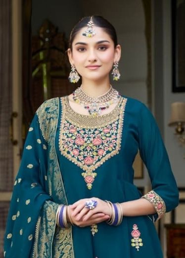FESTIVE - Catalog # 62019 (Set of 4 Readymade Salwar Suits) by Karissa