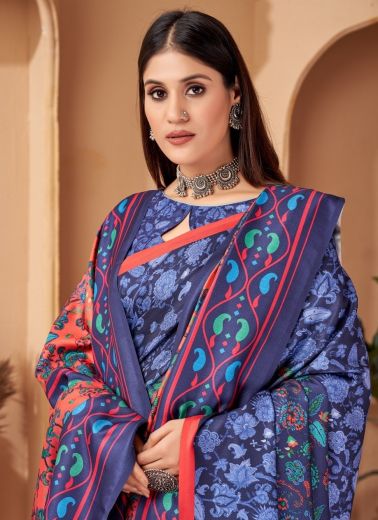 PASHMINA SAREES WITH SHAWL - Catalog # 62027 (Set of 10 Sarees) by Meheriya