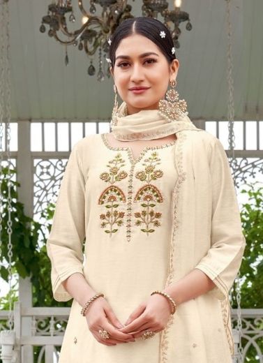 MYRAAH - Catalog # 62028 (Set of 4 Readymade Salwar Suits) by Mittoo