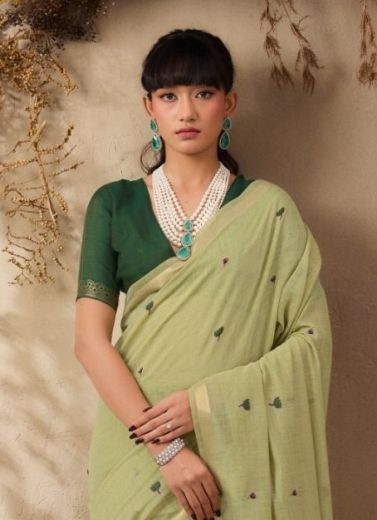 SAANJH PICHWAI - Catalog # 62030 (Set of 6 Sarees) by Rajtex Fabrics