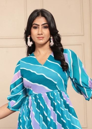 KHILAA - Catalog # 62033 (Set of 2 Readymade Women's Kurtis / Tops) by Chansi Trendz