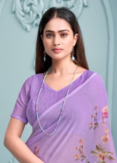 STAR CHIFFON 217 - Catalog # 62047 (Set of 12 Sarees) by Ruchi Sarees