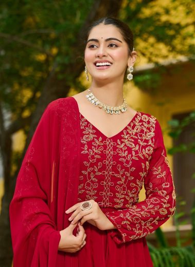 SERIES 1201 - Catalog # 62056 (Set of 2 Readymade Salwar Suits) by Aabharan