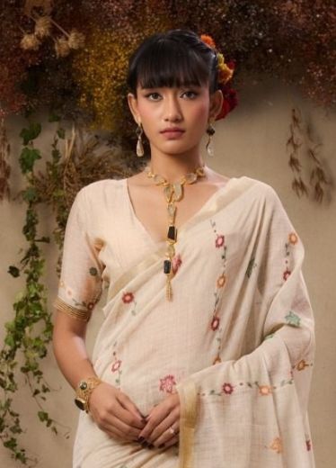 RASHMIKA - Catalog # 62057 (Set of 4 Sarees) by Rajtex Fabrics