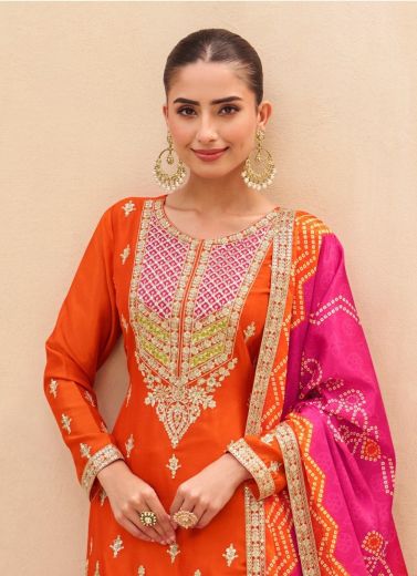 ARUNA - Catalog # 62060 (Set of 3 Readymade Salwar Suits) by Aashirwad